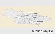 Classic Style Panoramic Map of Ambalavao, single color outside