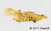 Physical Panoramic Map of Ambalavao, cropped outside