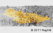 Physical Panoramic Map of Ambalavao, desaturated