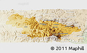 Physical Panoramic Map of Ambalavao, lighten