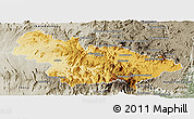 Physical Panoramic Map of Ambalavao, semi-desaturated