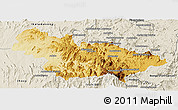 Physical Panoramic Map of Ambalavao, shaded relief outside