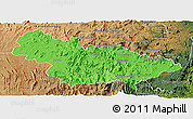 Political Panoramic Map of Ambalavao, satellite outside
