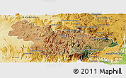 Satellite Panoramic Map of Ambalavao, physical outside