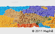 Satellite Panoramic Map of Ambalavao, political outside