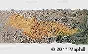 Satellite Panoramic Map of Ambalavao, semi-desaturated
