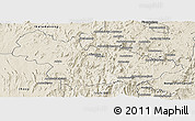 Shaded Relief Panoramic Map of Ambalavao