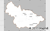 Gray Simple Map of Ambalavao, cropped outside