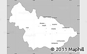 Gray Simple Map of Ambalavao, single color outside
