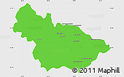 Political Simple Map of Ambalavao, single color outside