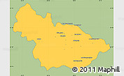 Savanna Style Simple Map of Ambalavao, single color outside