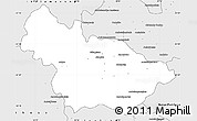 Silver Style Simple Map of Ambalavao