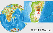 Physical Location Map of Ambositra, highlighted parent region