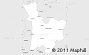 Silver Style Simple Map of Ambositra