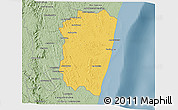Savanna Style 3D Map of Farafangana