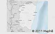 Silver Style 3D Map of Farafangana