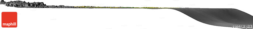 Satellite Horizon Map of Farafangana, desaturated
