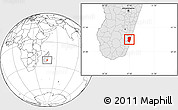 Blank Location Map of Farafangana, highlighted country