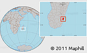 Gray Location Map of Farafangana