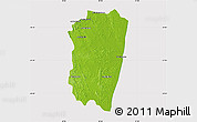 Physical Map of Farafangana, cropped outside