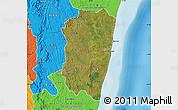 Satellite Map of Farafangana, political outside