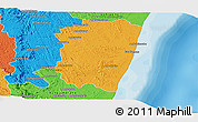 Political Panoramic Map of Farafangana