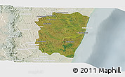 Satellite Panoramic Map of Farafangana, lighten