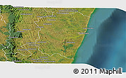 Satellite Panoramic Map of Farafangana