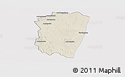 Shaded Relief Panoramic Map of Farafangana, cropped outside
