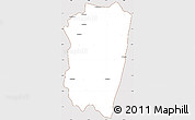Classic Style Simple Map of Farafangana, cropped outside