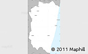 Gray Simple Map of Farafangana