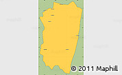 Savanna Style Simple Map of Farafangana, cropped outside