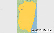 Savanna Style Simple Map of Farafangana