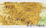 Physical Panoramic Map of Fianarantsoa Rural