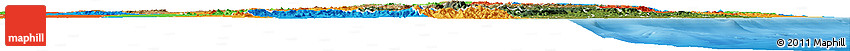 Satellite Horizon Map of Fianarantsoa, political outside