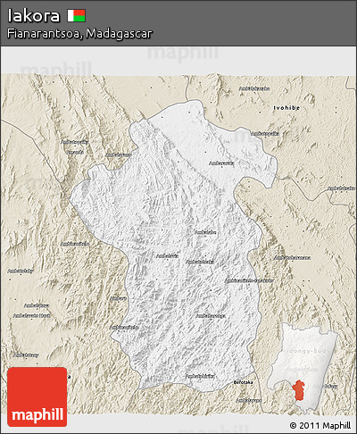 Classic Style 3D Map of Iakora