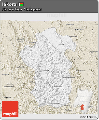 Classic Style 3D Map of Iakora