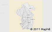 Classic Style 3D Map of Iakora, single color outside