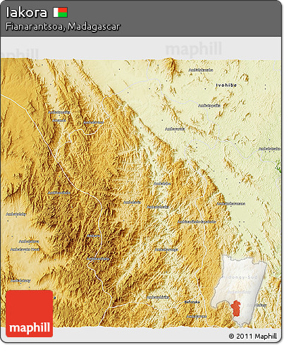 Physical 3D Map of Iakora