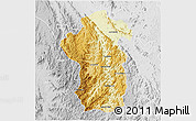 Physical 3D Map of Iakora, lighten, desaturated