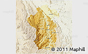 Physical 3D Map of Iakora, lighten