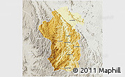 Physical 3D Map of Iakora, lighten, semi-desaturated