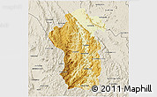 Physical 3D Map of Iakora, shaded relief outside