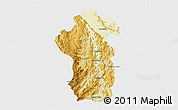 Physical 3D Map of Iakora, single color outside