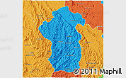 Political 3D Map of Iakora