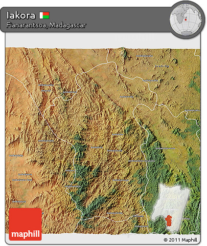 Satellite 3D Map of Iakora