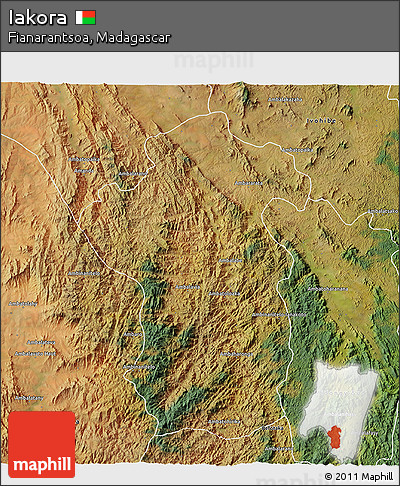 Satellite 3D Map of Iakora