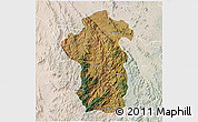 Satellite 3D Map of Iakora, lighten