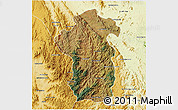 Satellite 3D Map of Iakora, physical outside