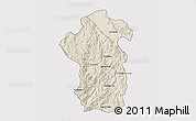 Shaded Relief 3D Map of Iakora, cropped outside